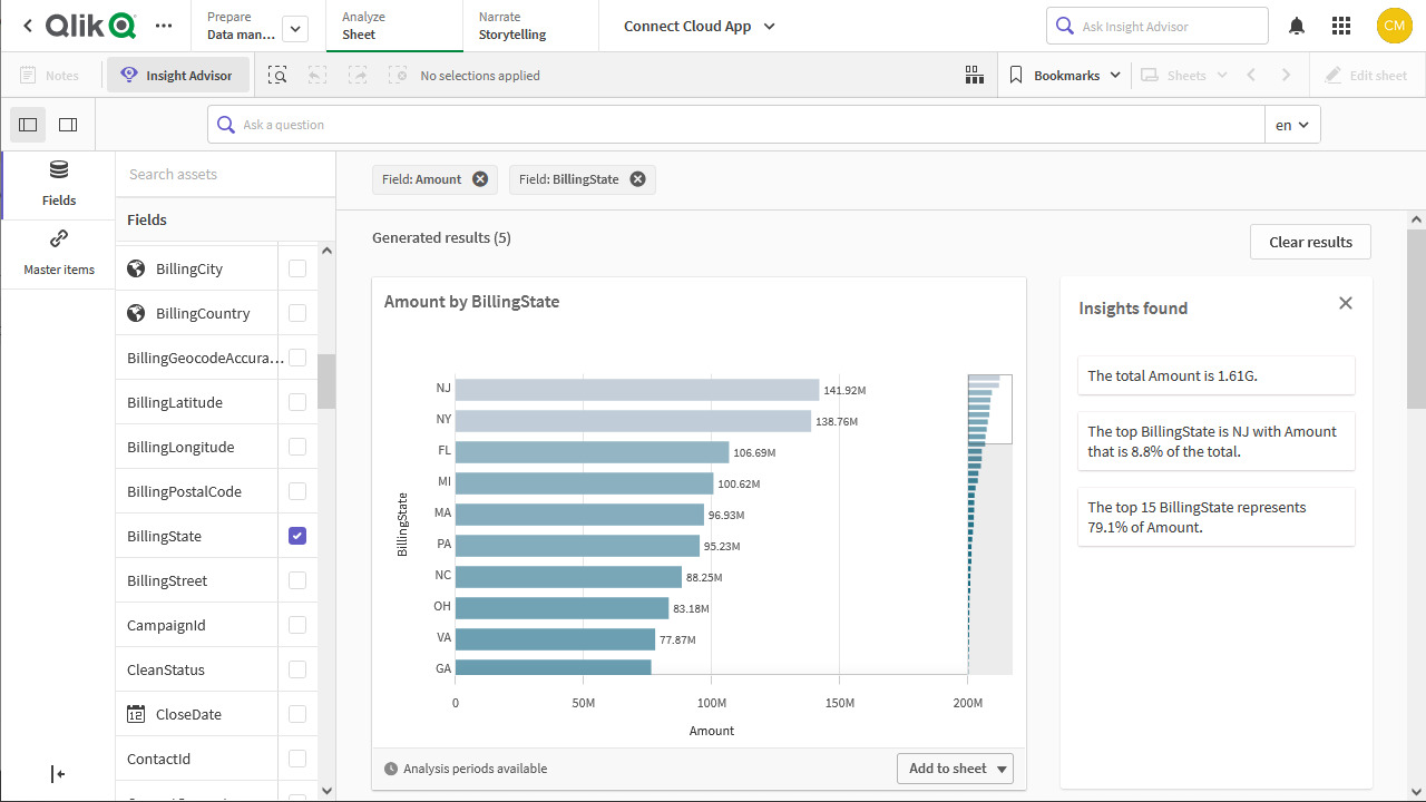 Real-Time Reports with CData Connect Cloud in Qlik