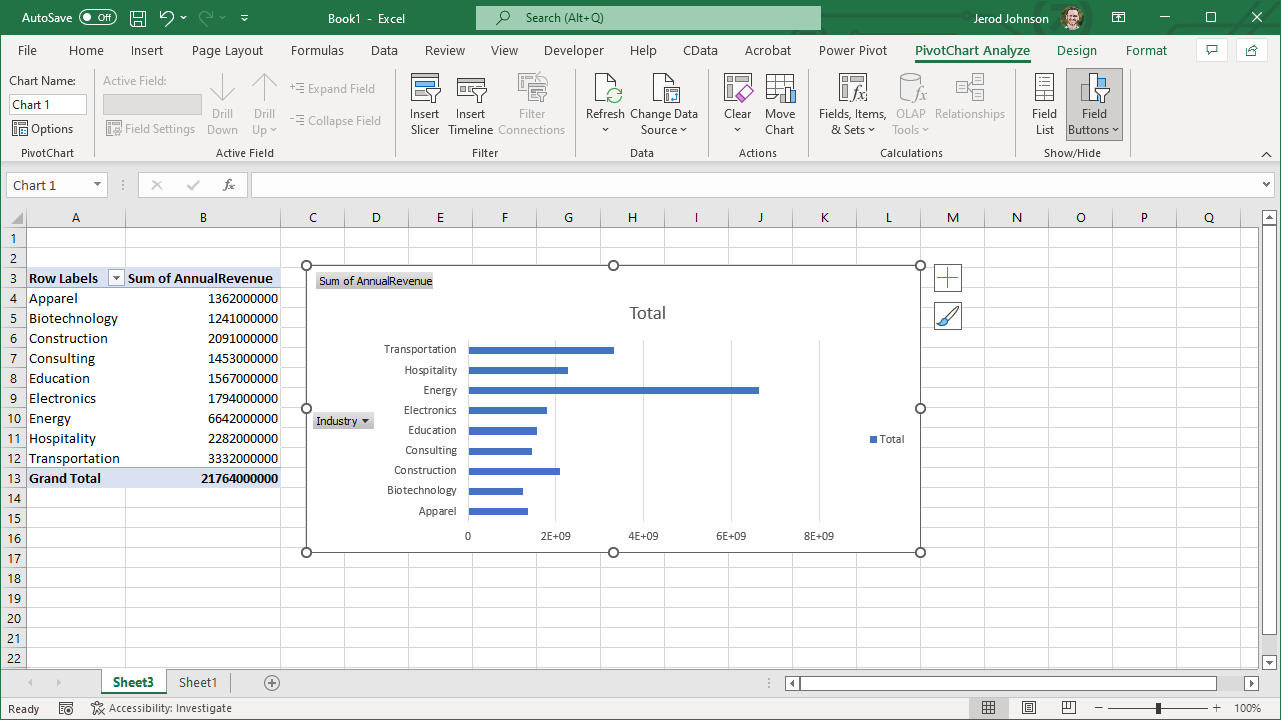 Access Live Salesforce Data in Excel (Desktop)