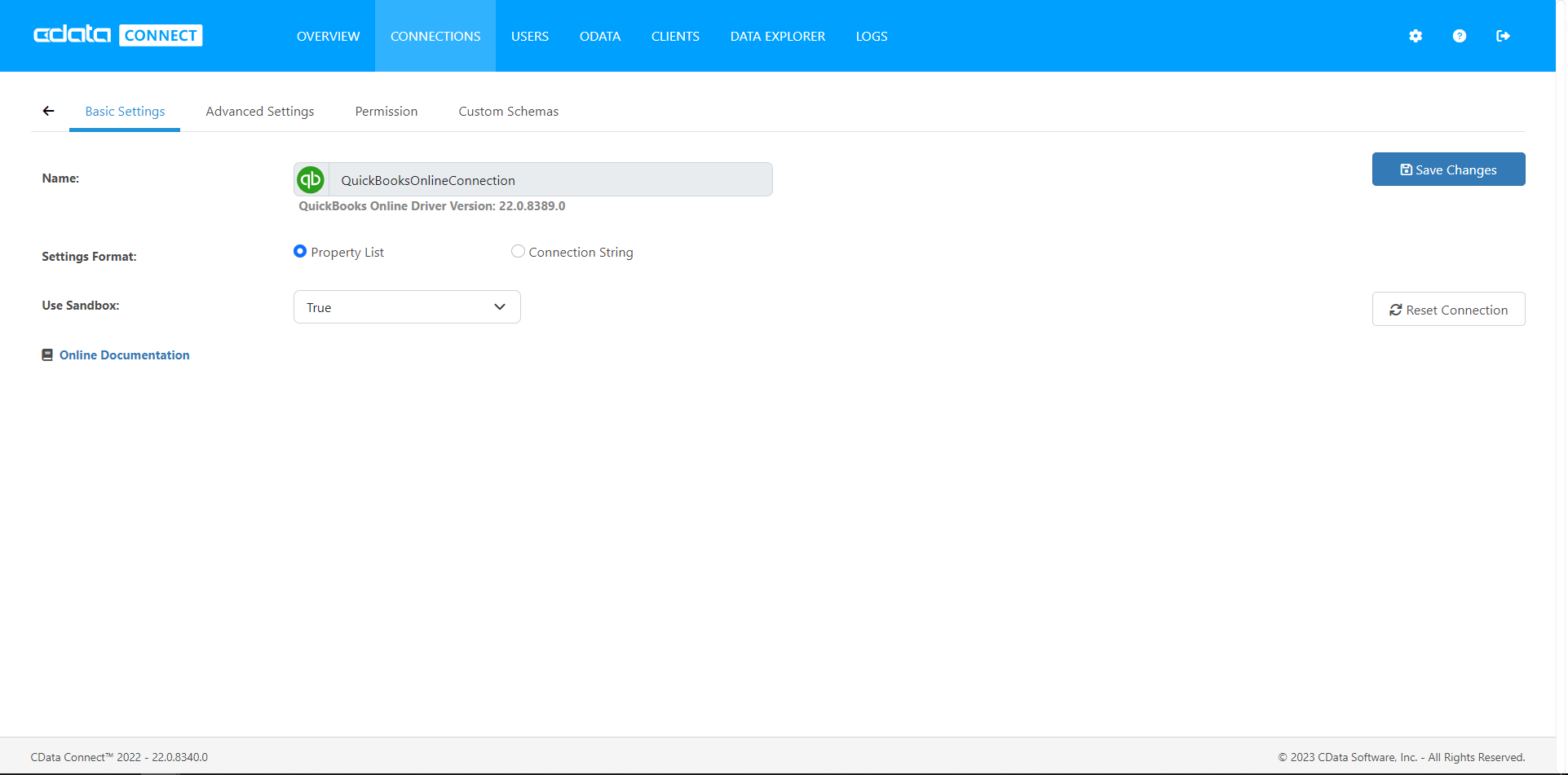 Connecting to QuickBooks Online