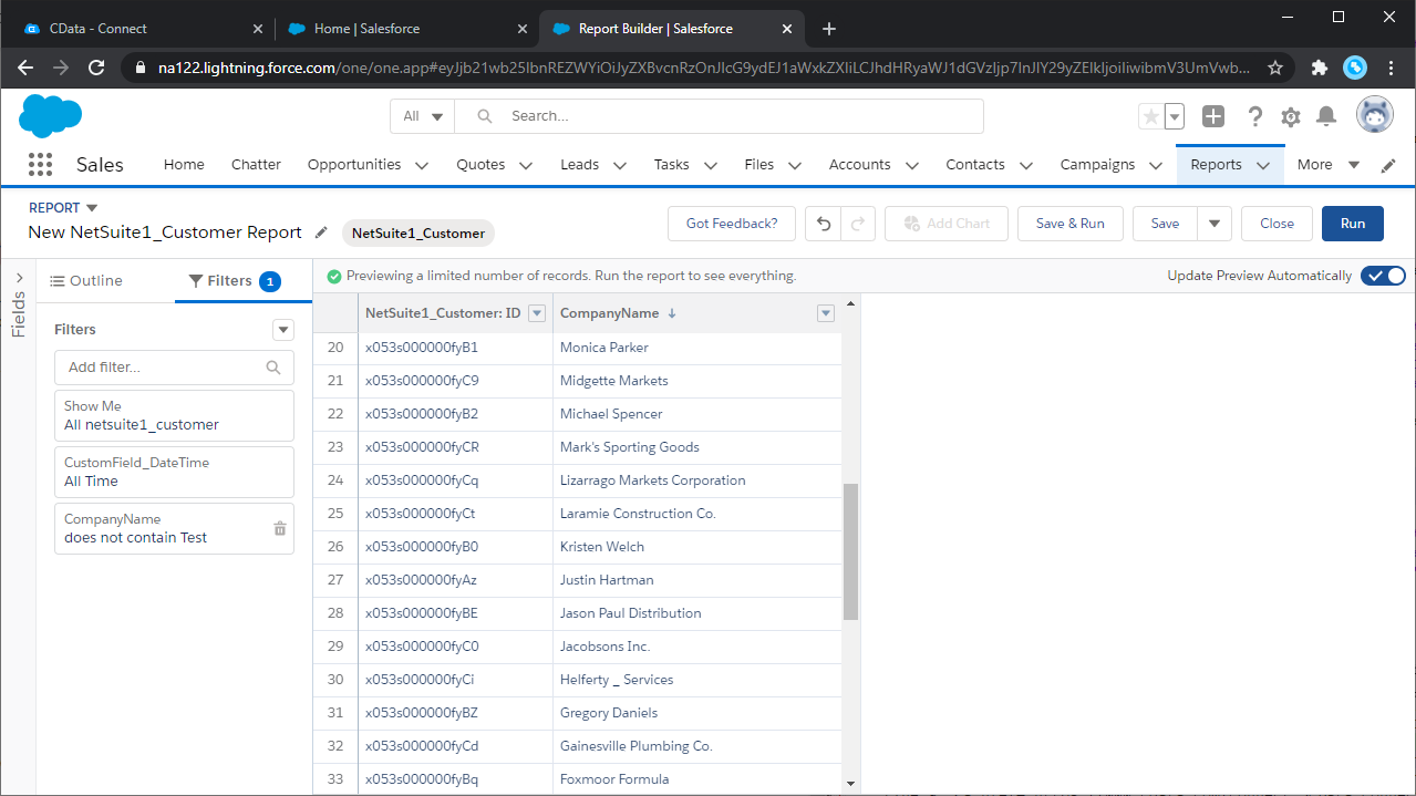 Edit and Search External Excel Objects in Salesforce Connect