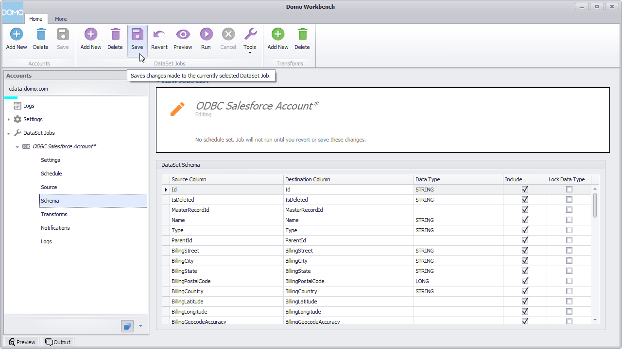 Create Datasets from REST in Domo Workbench and Build Visualizations of  REST Data in Domo