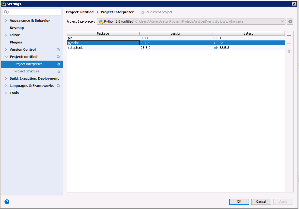 odbc excel driver upper