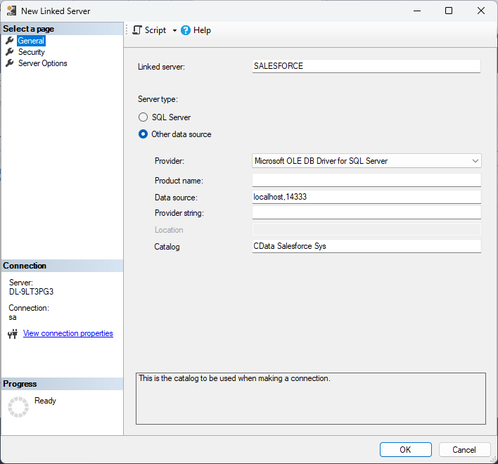 Connect to SQL Analysis Services Data as a Linked Server