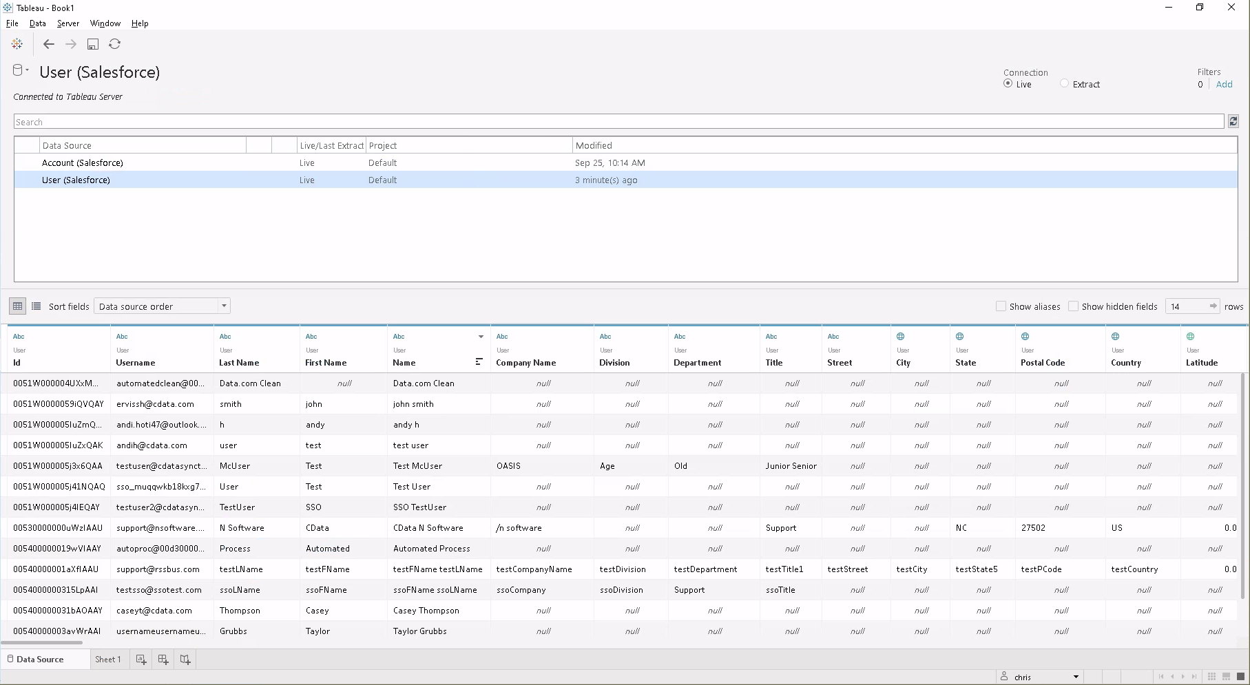 Publish Salesforce Data Cloud-Connected Dashboards in Tableau Server