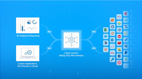 Overview picture of a video that shows how to connect Salesforce data to other tools using CData Connect Cloud